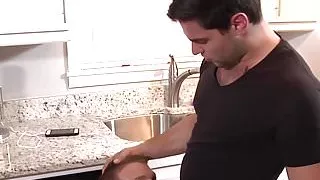 Aspen is interrupted while beating off by horny Brandon