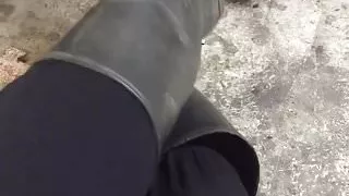 Take off my boots after 15 hours of work