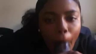 Shaniya Sucking & Swollowing Dick
