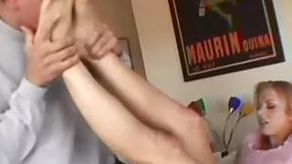 Lick my feet and will give you a footjob reward