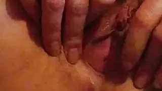 My wife playing with her tight pussey and ass