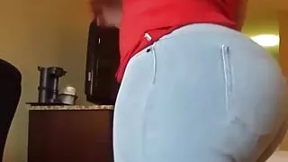 sweet peace of non nude ass in jeans