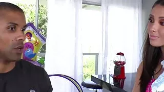 Domina babe pegs her black boyfriend