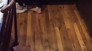 Wife's butt in yoga pants