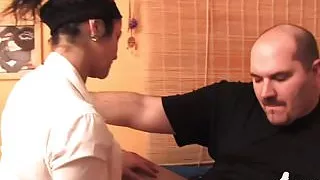 Tante Frieda  bernachtet bei uns