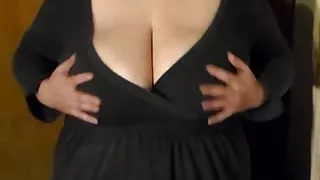 wife playing with big boobs