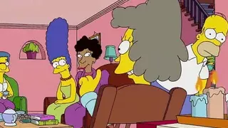 The Simpsons - Lindsey Naegle Kiss Marge Simpson