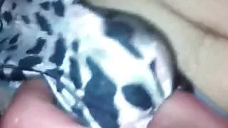 Stroke and Cum thru mother in laws satin panties