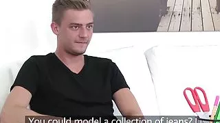 Hot small tits Cristal testing out this guys fat cock