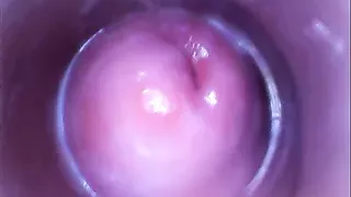 PJGIRLS Silvia DeLuxe sticks camera in her vagina (pussycam)
