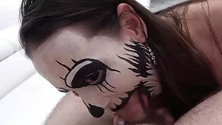 Povbitch - Halloween special with anal monster Mea Melone