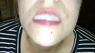Cum addict girl