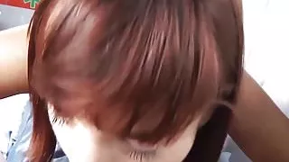 Horny redhead Tina Hot getting slammed hard in an ambulance