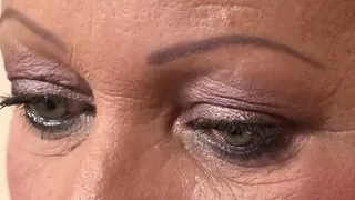 Busty blonde grandma takes it in the ass