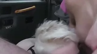 Cute blonde babes getting railed deeply by a fat dick driver