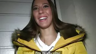 Pickedup euro amateur doggystyled and spunked