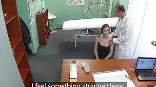 Fingered euro patient fucked in pussy by doc