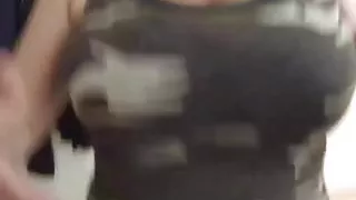 My Big Titty Wife using a strapon on me