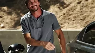 Teenage babe gagging on older guys cock