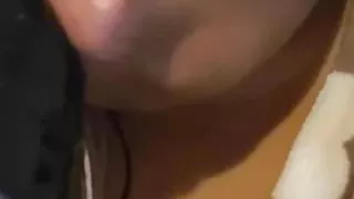Ebony Streatham Amateur Sucks On Dildo
