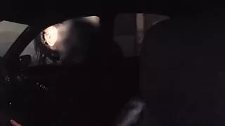 Ebony british babe cockriding cop before cum