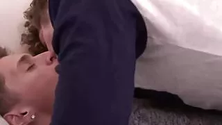 Sucking my cute step brothers dick and licking his balls