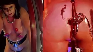 xnun's Anal Shocking  and Burining Wax Trial