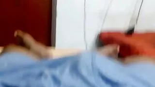 Rubbing the indian cock