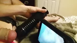 Amateursex, Crossdresser, Kleid, Schwuler Sex, Masturbation, Dünn