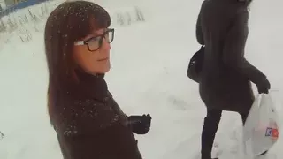 Fucking Glasses - Anal workout in a gym