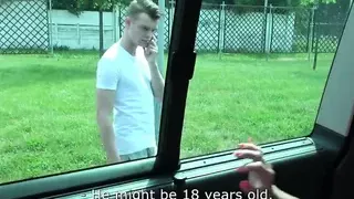 Takevan - Mea Melone & Wendy Moon rock the cock hard in van