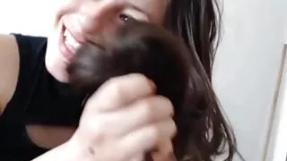 Sexy Colombian Hairjob, Long Hair, Hair