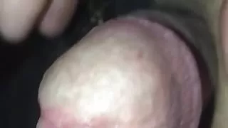 Cumming, front view in jeans