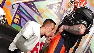 Hot nerdy babe fucked by bisexual guys