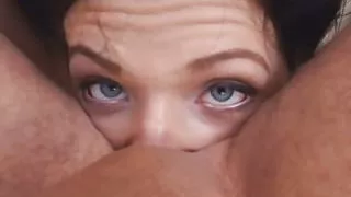 Ukrainian girl deepthroats Rocco's cock