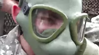 Hard anal sex in the army with four big dick soldiers