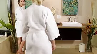 She fought hard but in the end couldn't resist his fat cock