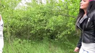 TV Star Bodo dreht spontan Outdoor Porno mit einer Schlampe