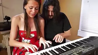 Hot teen sucks cock wanting to be a singer