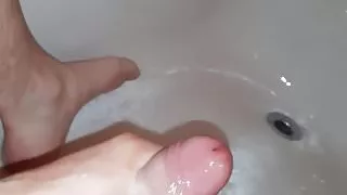 Big thick Cumshot in the shower