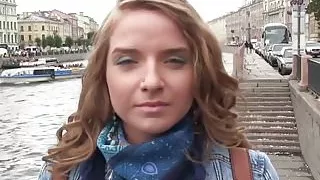 Smalltitted casting amateur pounded hard