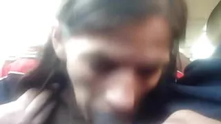 Big tongue whore deepthroats friend