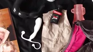 Cum with toys, dirty female panties and others