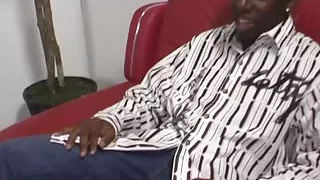 Shy white guy gets a black cock up his ass