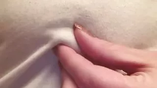 Rubbing my nipple