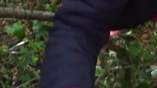 Handjob en el parque