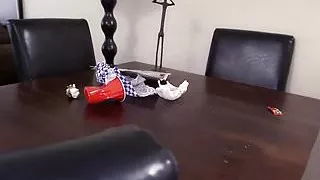 Paid the maid extra to clean naked