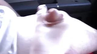 Alluring beauty jerking fat cock outdoors