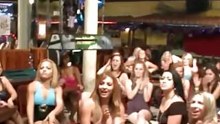 Cocksucking cfnm babe titfucked at sexparty