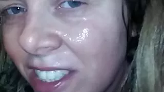 He fucks my pussy with his cum all over my face